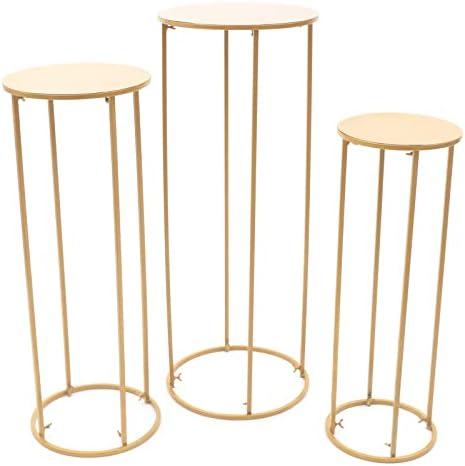 Gold Cylinder Stand for Party Decor 3PC A1 Size