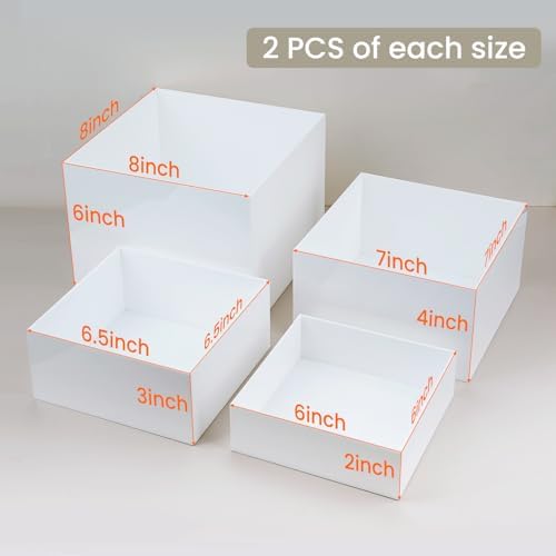 Fantasyon Buffet Risers 8 Acrylic Cube Display Stands