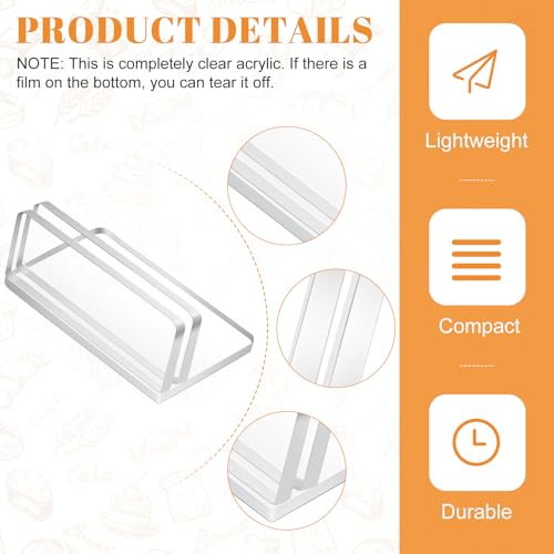 30 Pcs Acrylic Place Card Holders Sign Stand for Wedding Events