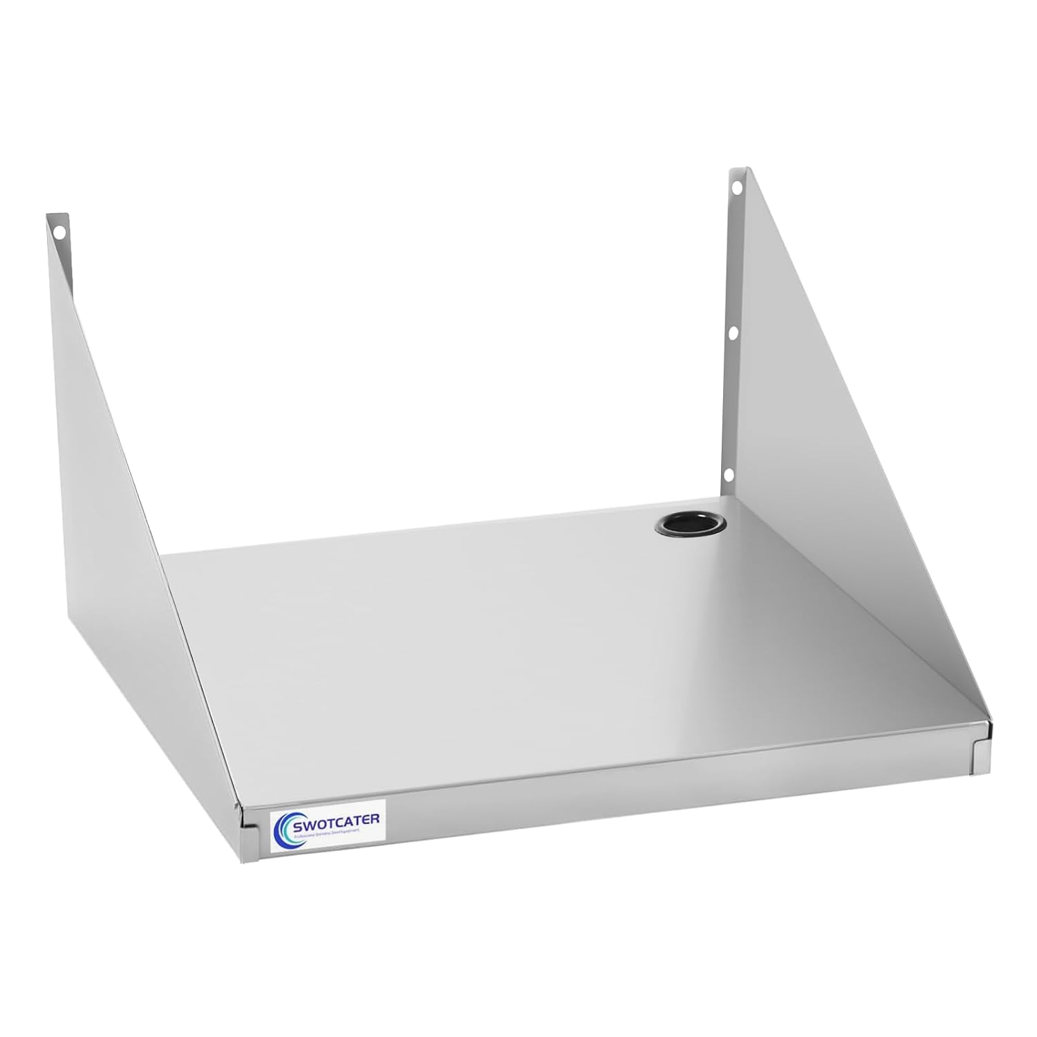 Stainless Steel Microwave Wall Shelf 18x24 Inch Heavy Duty