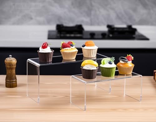 CLAY TONIC Acrylic Display Risers 4-Pack