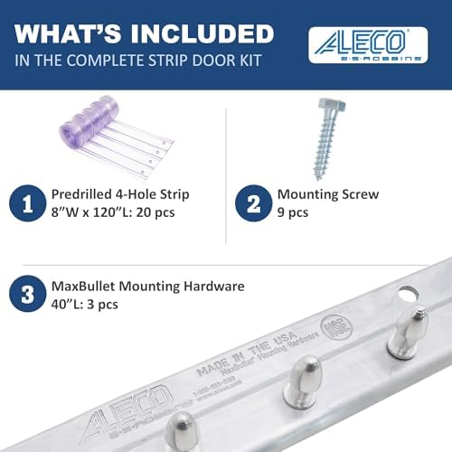 Awoco Aleco 120 in x 120 in Cooler Strip Door Kit
