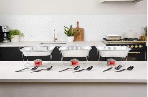 6 Pack Disposable Chafing Dish Buffet Set