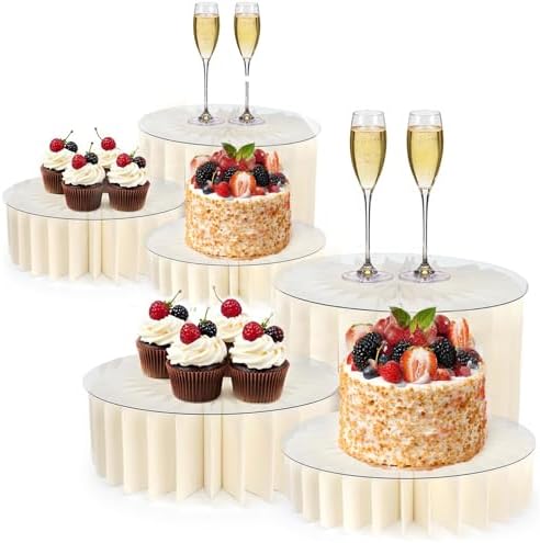 6 Pack Buffet Risers for Dessert Displays