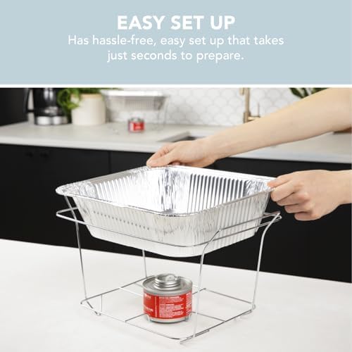6 Pack Disposable Chafing Dish Buffet Set