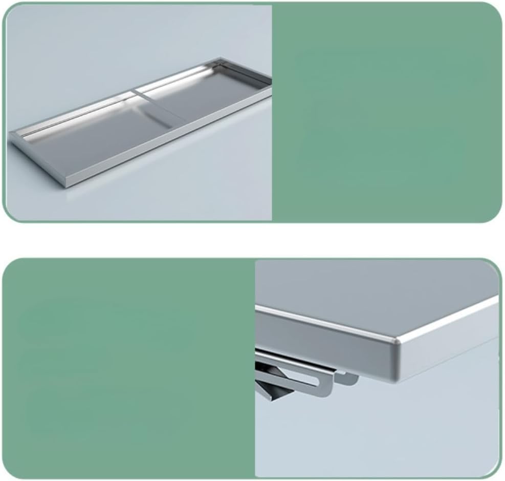 236 x 16 Inch Stainless Steel Folding Wall Shelf