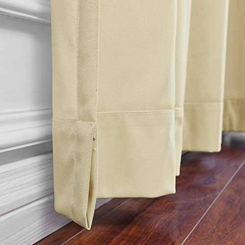 Cololeaf 5ft Wide x 7ft Tall Nickel Grommet Privacy Curtain