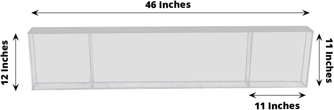 Balsa Circle 46x12 Clear Plexiglass Connector Plate for Display Stands