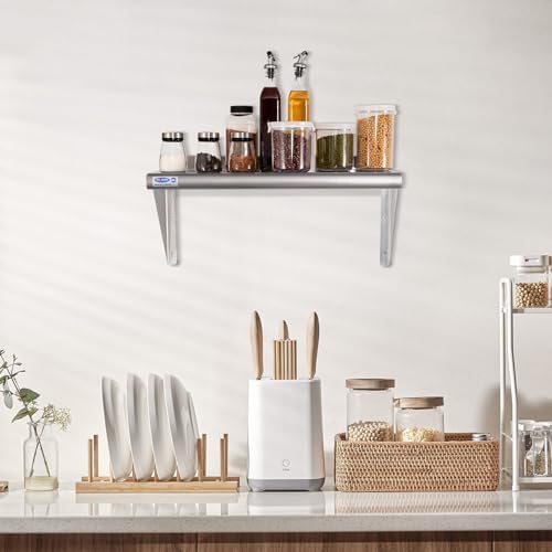 HARDURA 18 x 36 Stainless Steel Wall Shelf 340lb