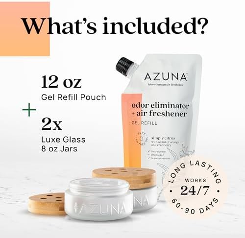 Azuna Air Freshener Odor Eliminator 2 Room Kit