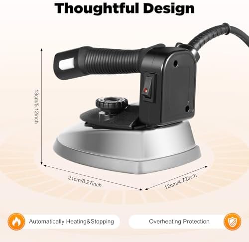 DYRABREST Industrial Gravity Steam Iron with 3L Tank and Accessories
