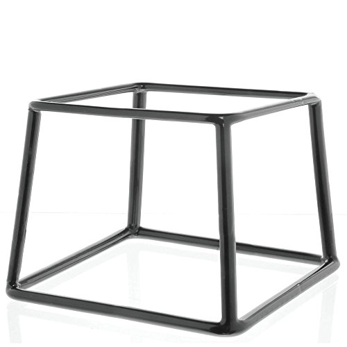 HUBERT Pedestal Display Riser Square Black