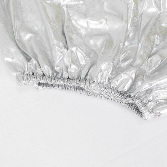 Efavormart Set of 5 Silver Metallic Spandex Display Box Covers