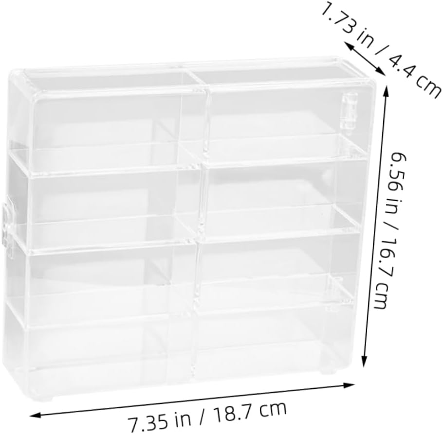 Modern Acrylic Model Car Display Stand with 8 Compartments