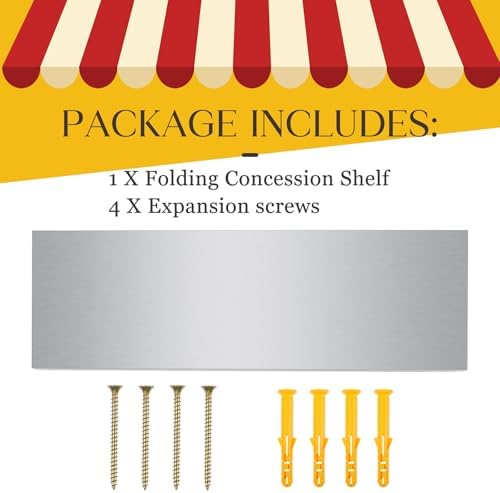 Stainless Steel Folding Wall Shelf for Food Trucks