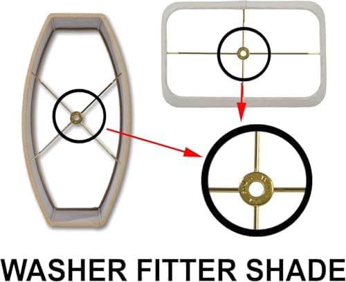 15 Inch Heavy Duty Lamp Harp Holder with Brass Plated Steel Finish