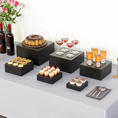 ihomecooker Metal Buffet Risers 6PCS Display Stand