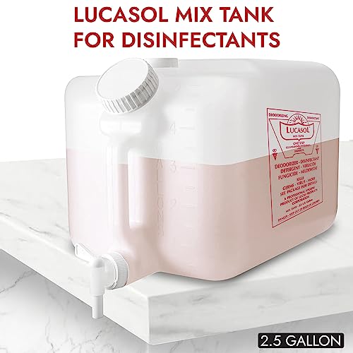 Lucasol 25 Gallon Chemical Dispenser Disinfectant Mix Tank