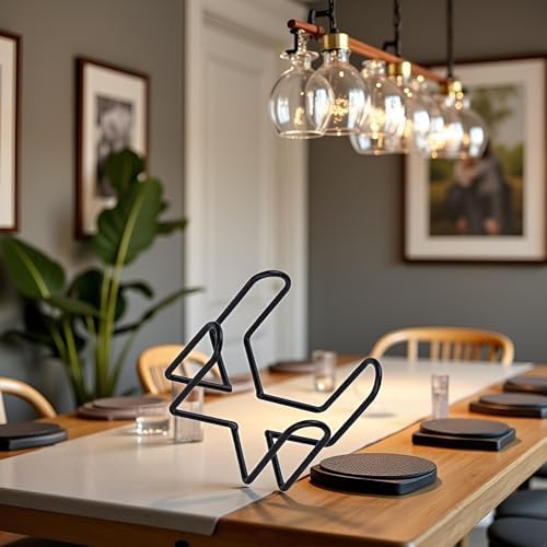 Black Iron Coaster Holder Metal Storage Rack