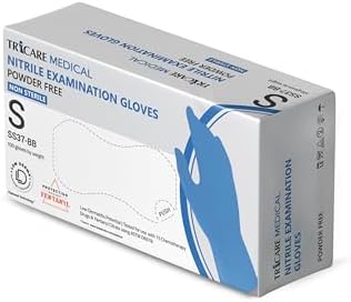 Blue Nitrile Exam Gloves 47 Mil Non Sterile Powder Free