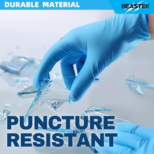 Beastek Blue Nitrile Exam Gloves 100 Pcs