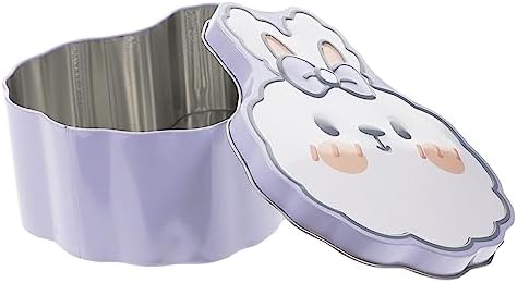 Rabbit Shaped Tinplate Candy Storage Box Multi Functional Party Favor Container