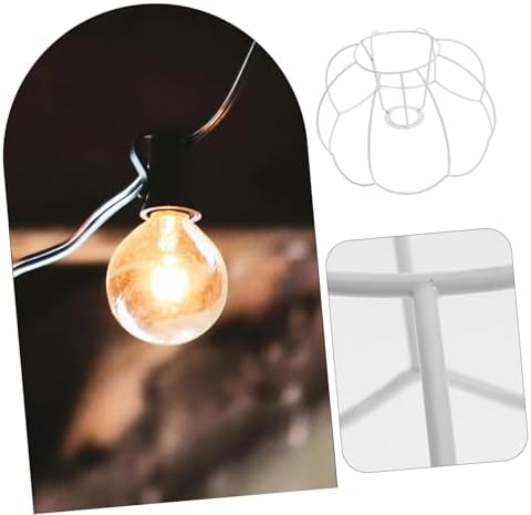 Vintage Iron Wire Pumpkin Lampshade Holder DIY Table Lamp Frame