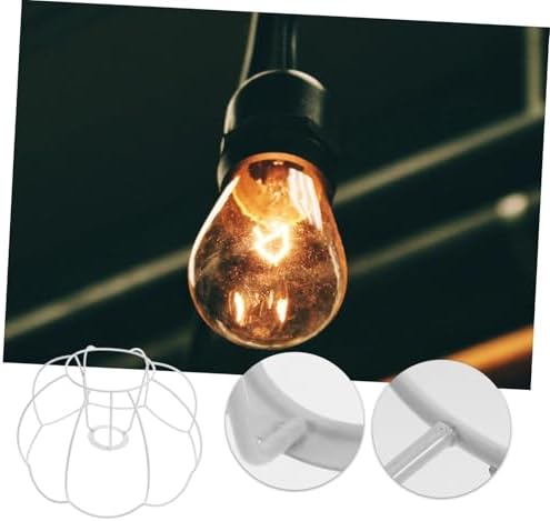 PRETYZOOM DIY Metal Lampshade Frame for Table and Floor Lamps with Vintage Crystal Design