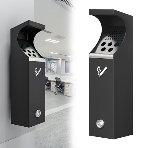 Steel Wall Mounted Trash Disposal Outdoor Commercial