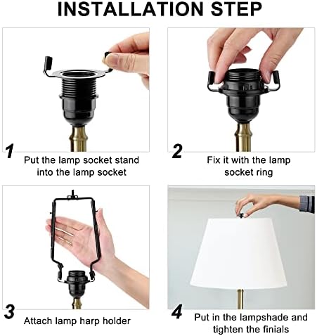 Mornajina 7 8 9 10 Inch Lamp Shade Harp Holder