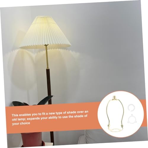 Heavy Duty Lamp Shade Harp Adapter for Table and Floor Lamps
