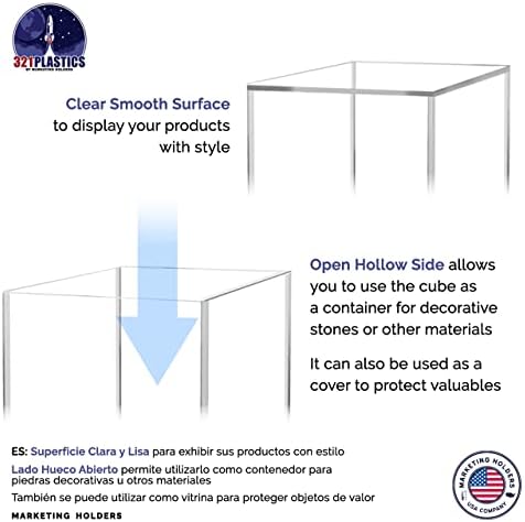 3 Piece Clear Display Riser Boxes for Retail Use