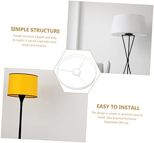Cabilock 2-Piece Round Lamp Shade Ring Set for Pendant Lights