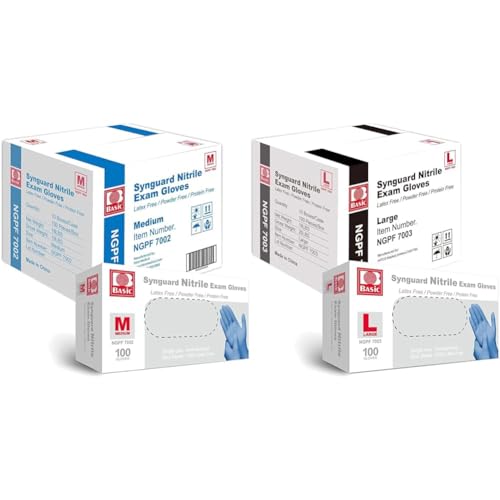 Basic Medical Blue Nitrile Exam Gloves 1000 Per Case