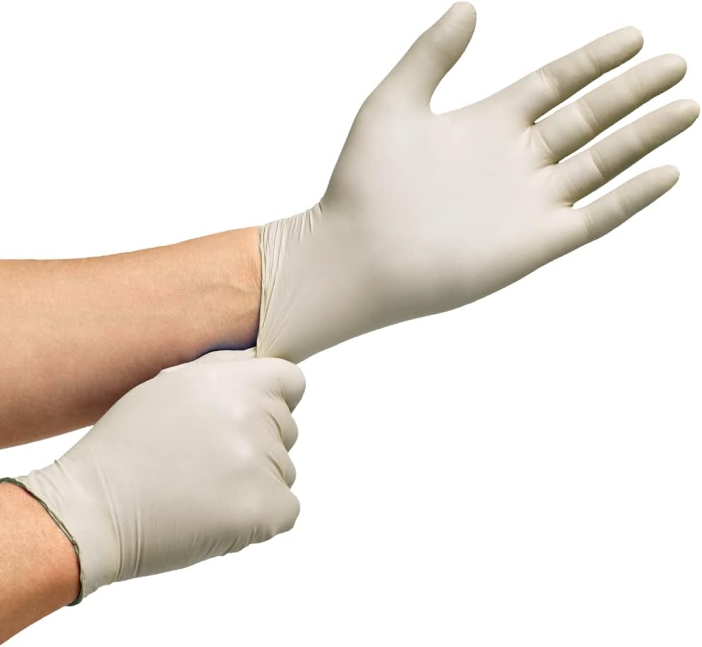 Inspire Exam Grade Vinyl Gloves Medium 100 Count White