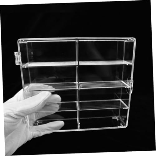 COHEALI 2Pcs Miniature Display Case Stand for Model Cars and Collectibles