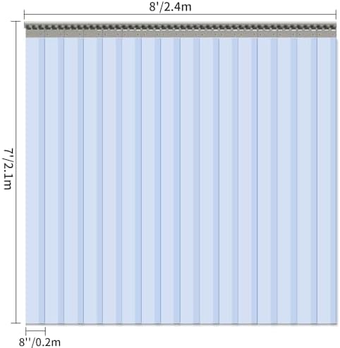 VIZ-PRO 16PCS PVC Door Curtain Strip for Entry Doors