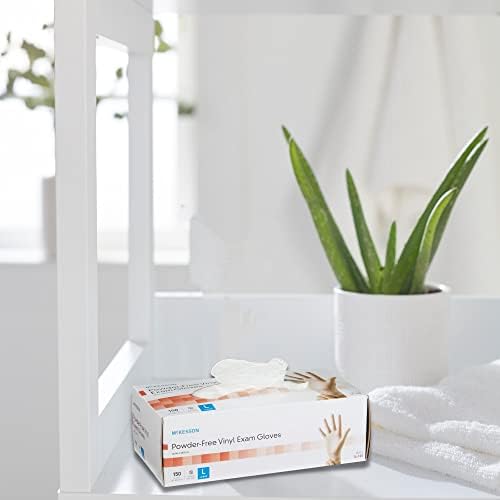 McKesson Vinyl Exam Gloves Large 1500 Total