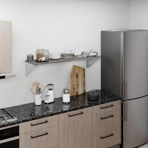 AmGood 14 in x 48 in NSF Stainless Steel Wall Shelf