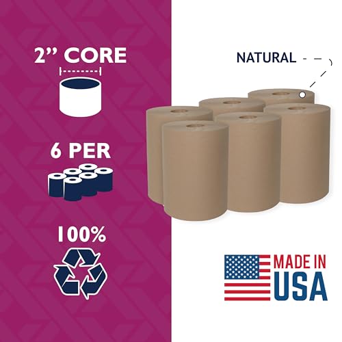 Maximus X1112 Heavyweight 10 Inch Recycled Paper Towels 6 Rolls Per Case