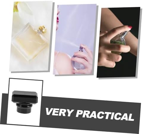 5pcs Elegant Plastic Perfume Bottle Caps Round Lids Screw Cap Covers for Travel Work Parties 1