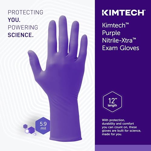 Kimtech Purple Nitrile-Xtra Exam Gloves 50Box