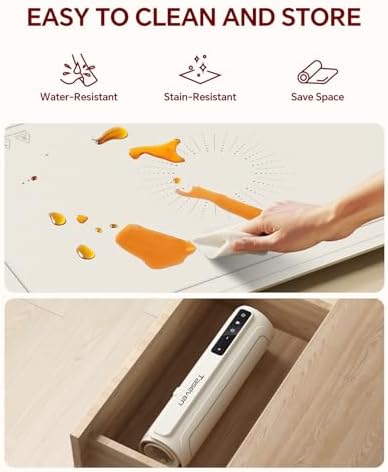 Taseven Food Warming Mat with 7 Temperature Settings and Kids Lock