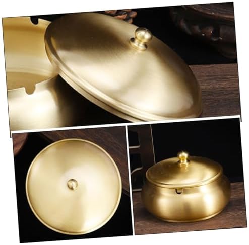 Brass Ashtray Lid for Indoor and Outdoor Use