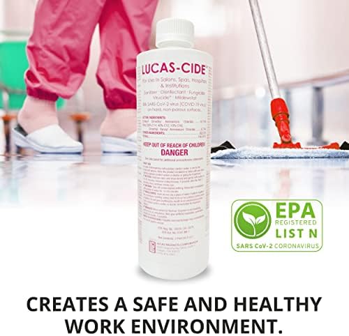 LUCAS-CIDE Pink Disinfectant Surface Sanitizer 16 oz