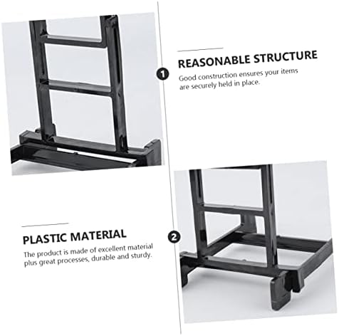 PRETYZOOM 5pcs Plastic Plate Display Stand Easel
