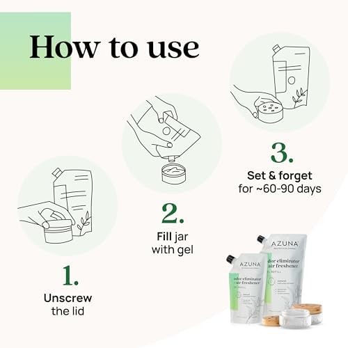 Azuna Air Freshener Odor Eliminator 2 Room Kit 1