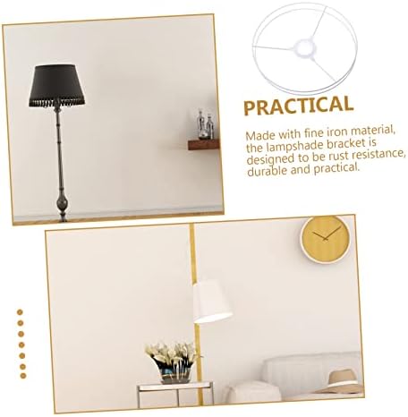 Cabilock 2-Piece Round Lamp Shade Ring Set for Pendant Lights
