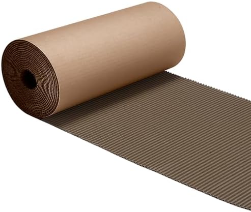 Geyoga 9x197 Inch Brown Corrugated Cardboard Roll