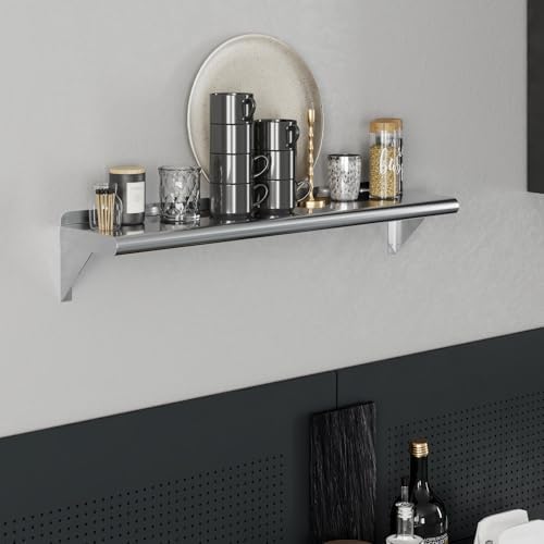 AmGood 8 In x 36 In Stainless Steel Wall Shelf